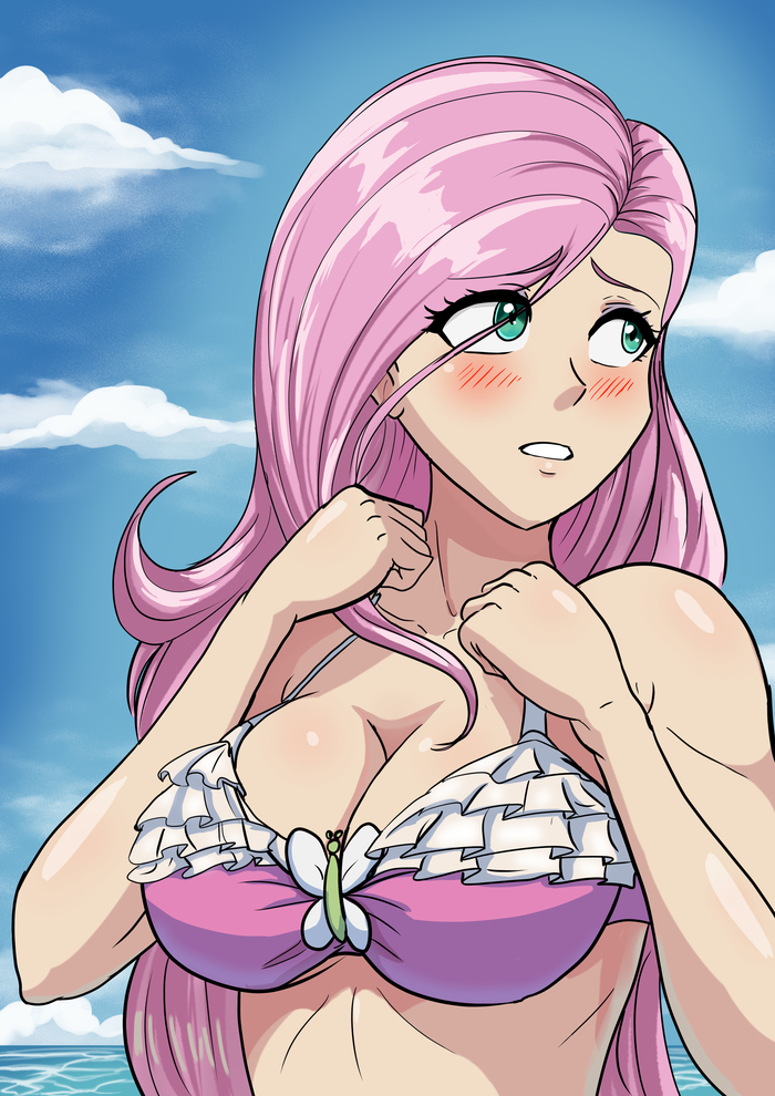,   My Little Pony, MLP Edge, Fluttershy, Ponyart, 