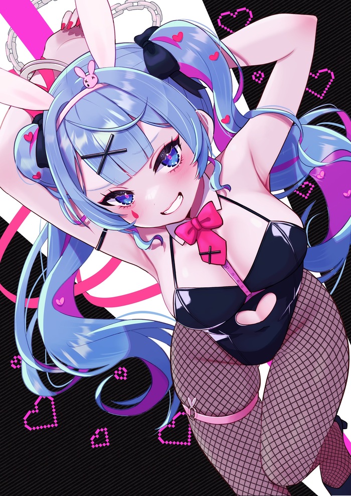 Hatsune Miku #264 , Anime Art, Hatsune Miku, ,  , , -, Bunnysuit, Rabbit hole (vocaloid), , , 