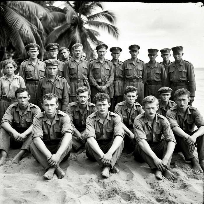 Пленные солдаты Речной Монархии, остров Макуа