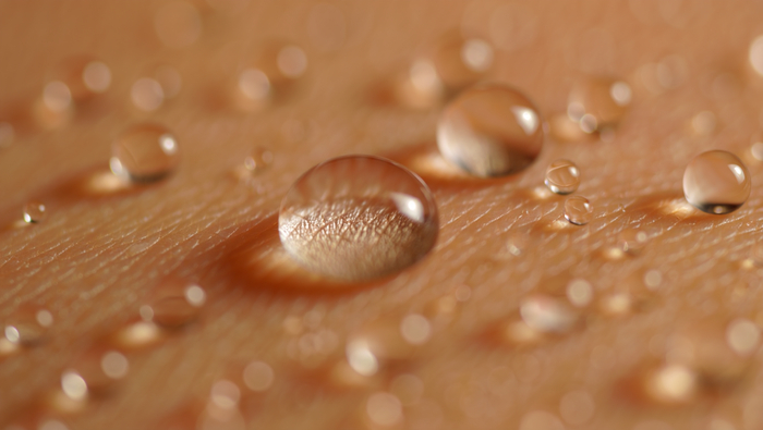 Капли на коже