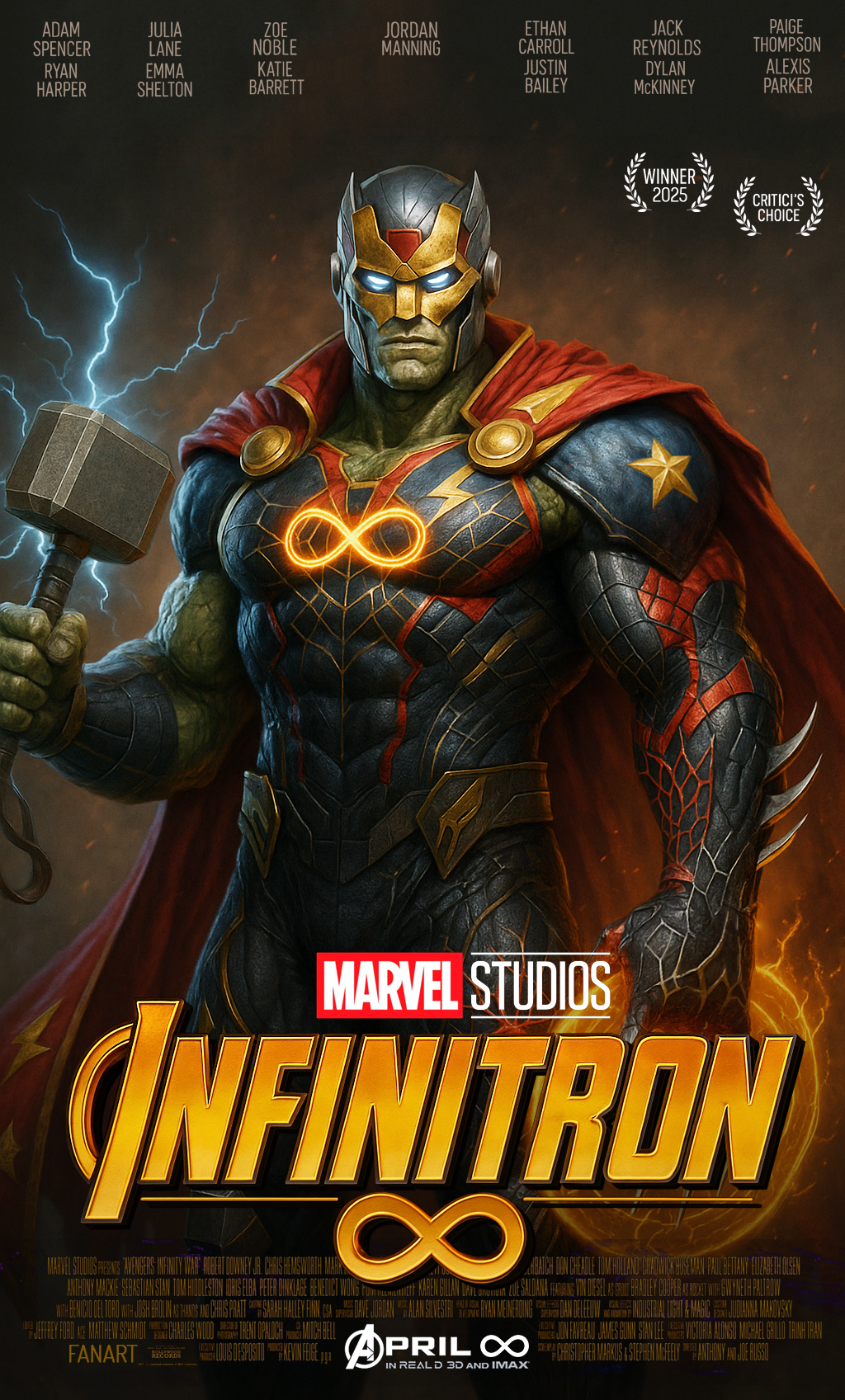 Fan Art - INFINITRON - Marvel, Art, Poster, Superheroes, Movies, Artificial Intelligence, Concept, Concept Art, Collage, Боевики, Fantastic thriller, Comics