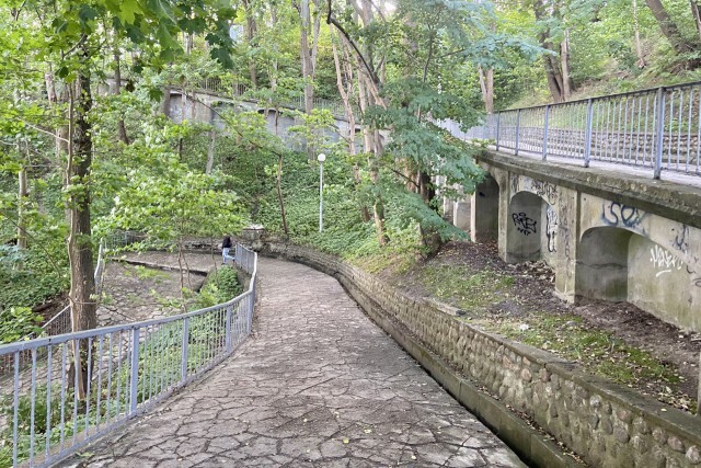 дорожка к морю на склоне