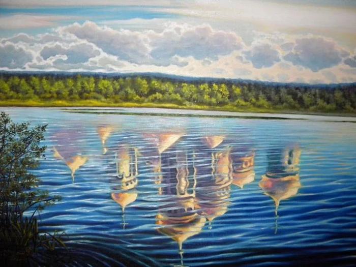 Легендарный град в толще вод. Рисунок И. Елисеева