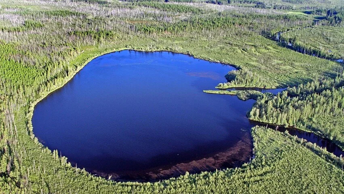 Озеро Чеко рядом с местом падения