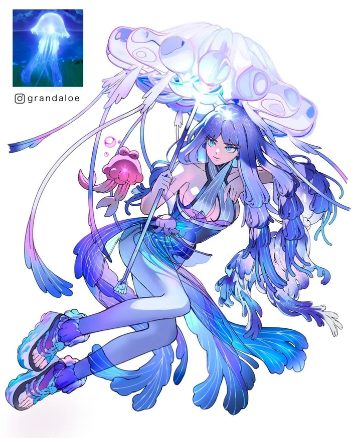     Grandaloe , Anime Art, Genshin Impact, ,   ,  , Sangonomiya Kokomi, 