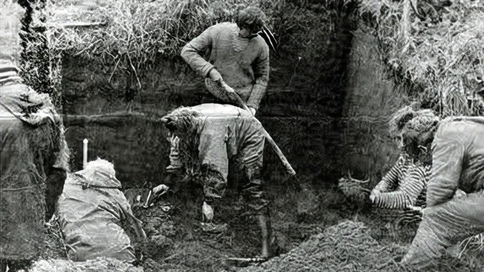 Раскопки 1991 года в бухте Командор на о. Беринга