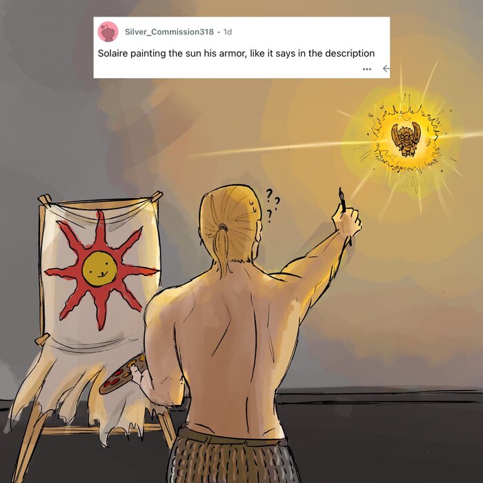  ... Elden Ring, Dark Souls, , , Game Art, Solaire of Astora, Radahn, 