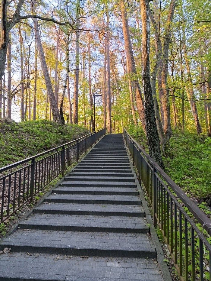 Потому и -горск, что горки там, и довольно высокие и крутые. Над морем высота обрыва 42 метра, и озеро лежит в низине между высоких холмов.