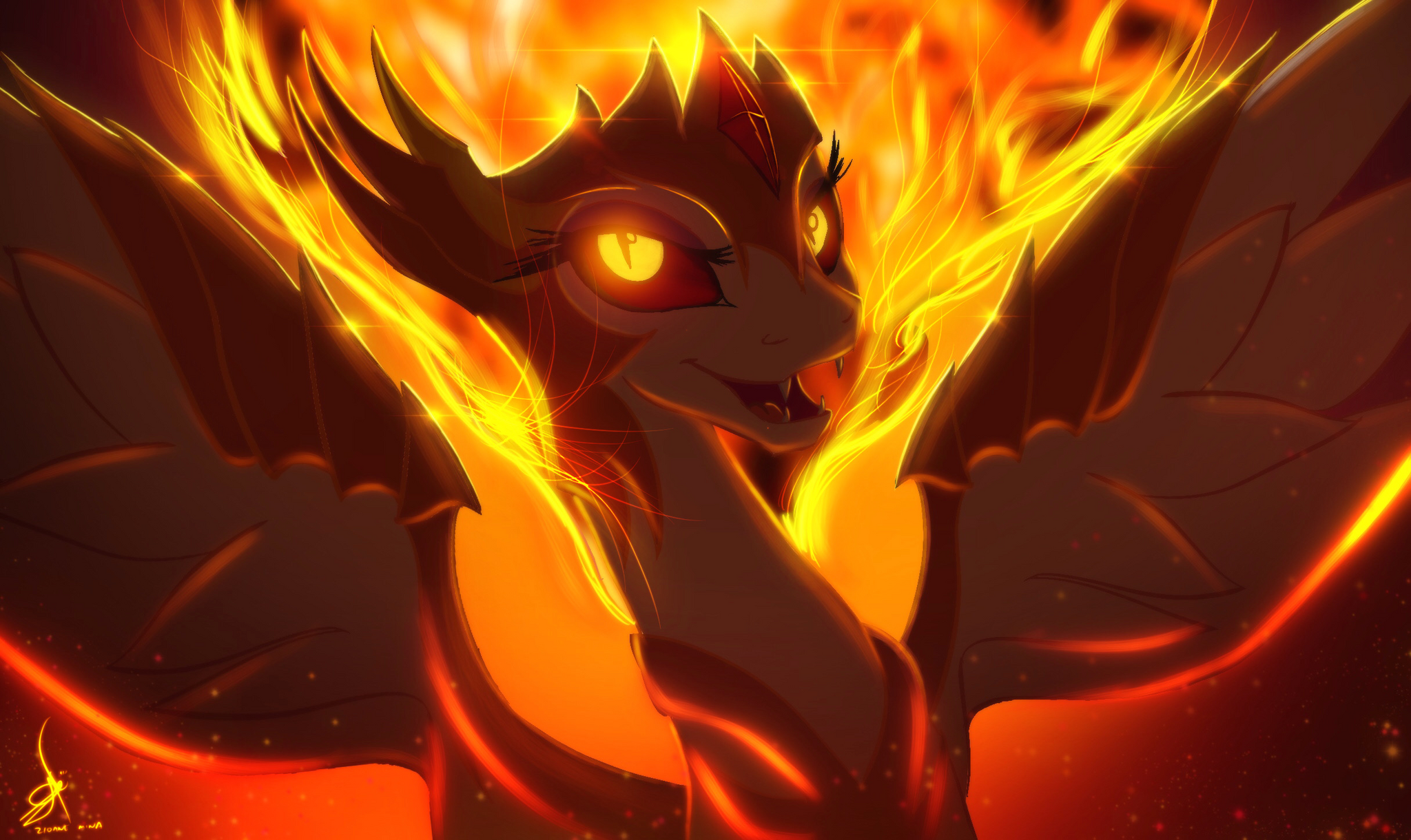 Pony-fire - My little pony, PonyArt, Daybreaker