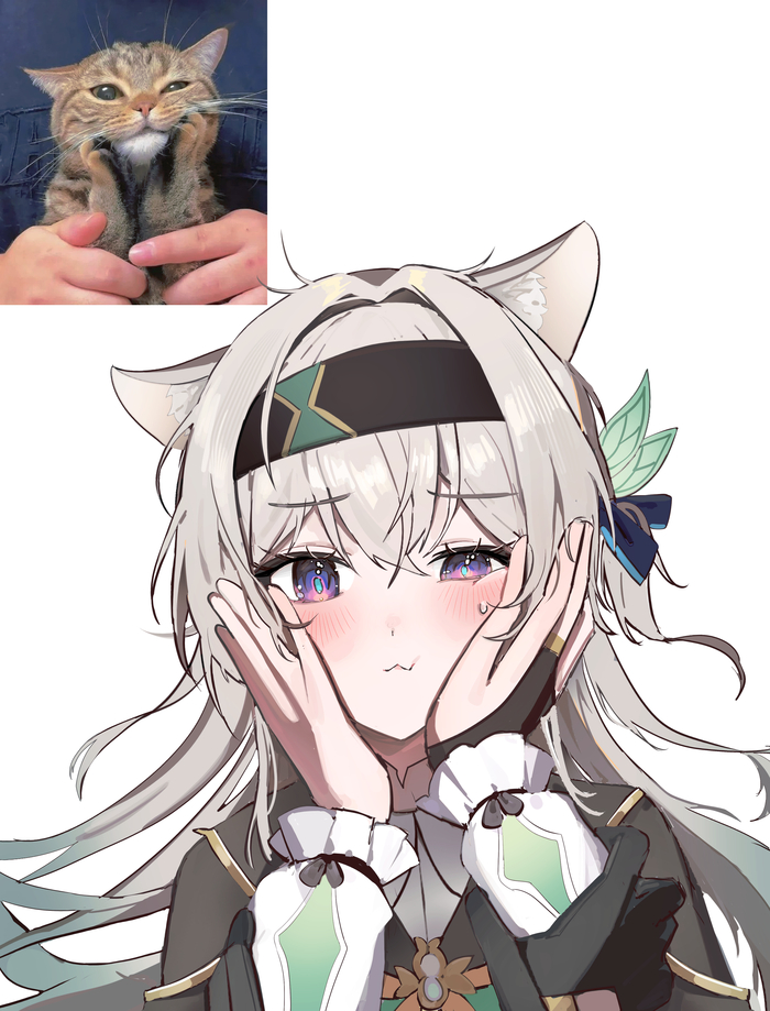   Pixiv, Honkai: Star Rail, Anime Art, , Firefly (Honkai: Star Rail), Animal Ears