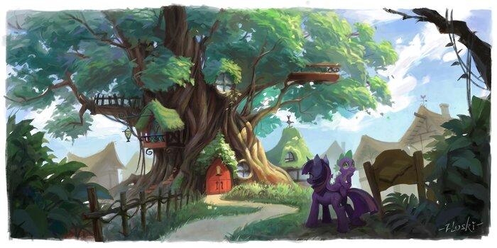 -Спайк? Уже придумал, как внутрь попадать будем? Вспоминай, куда ключи дел.............