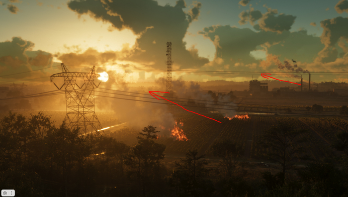 Огонь следует направлению ветра