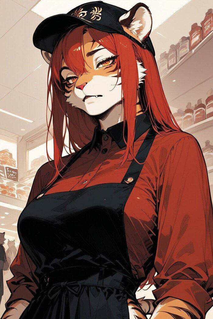    Wolfmks #1410 ,  , Furry Art, Furry Tiger