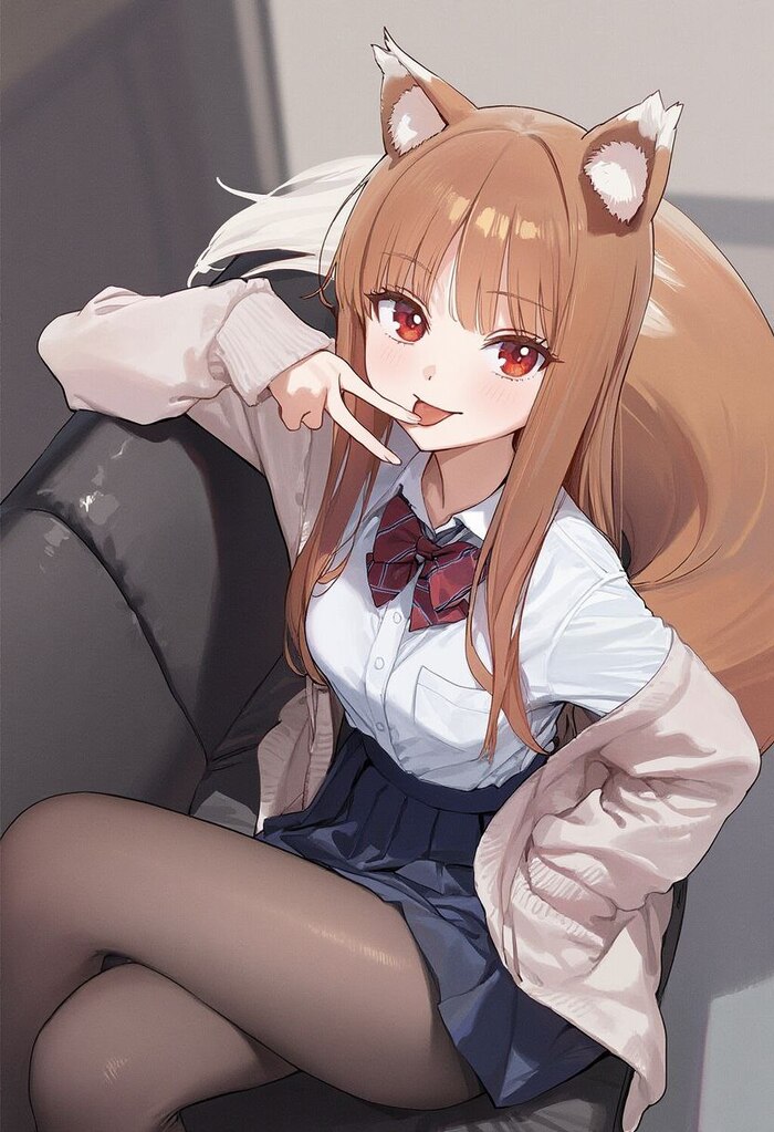  , Anime Art, Animal Ears,  , Spice and Wolf, Holo, 
