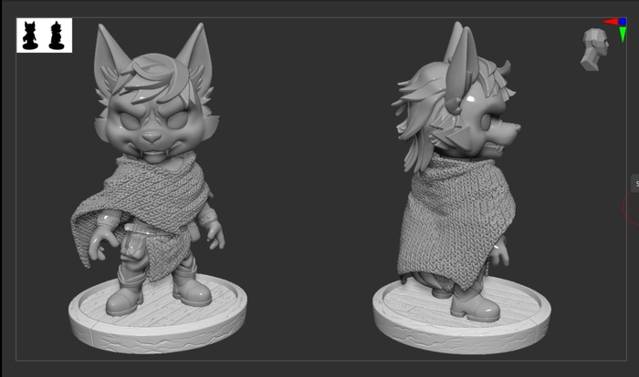 Zbrush.  "  "/ Figurine "Mouse Armor " 3D, Zbrush, 3D , 3D , ,  ,  , 
