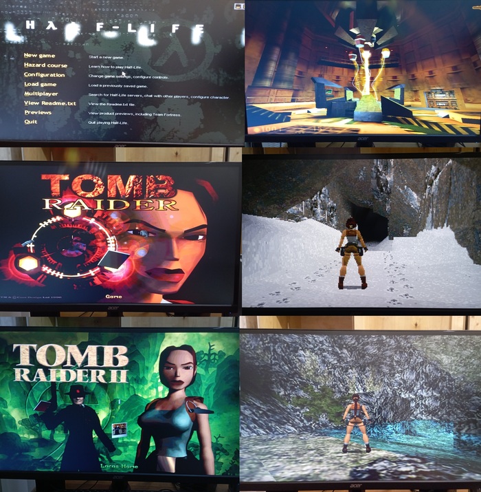 half-life 1998. Tomb Raider 1996. Tomb Raider 2 1997.
