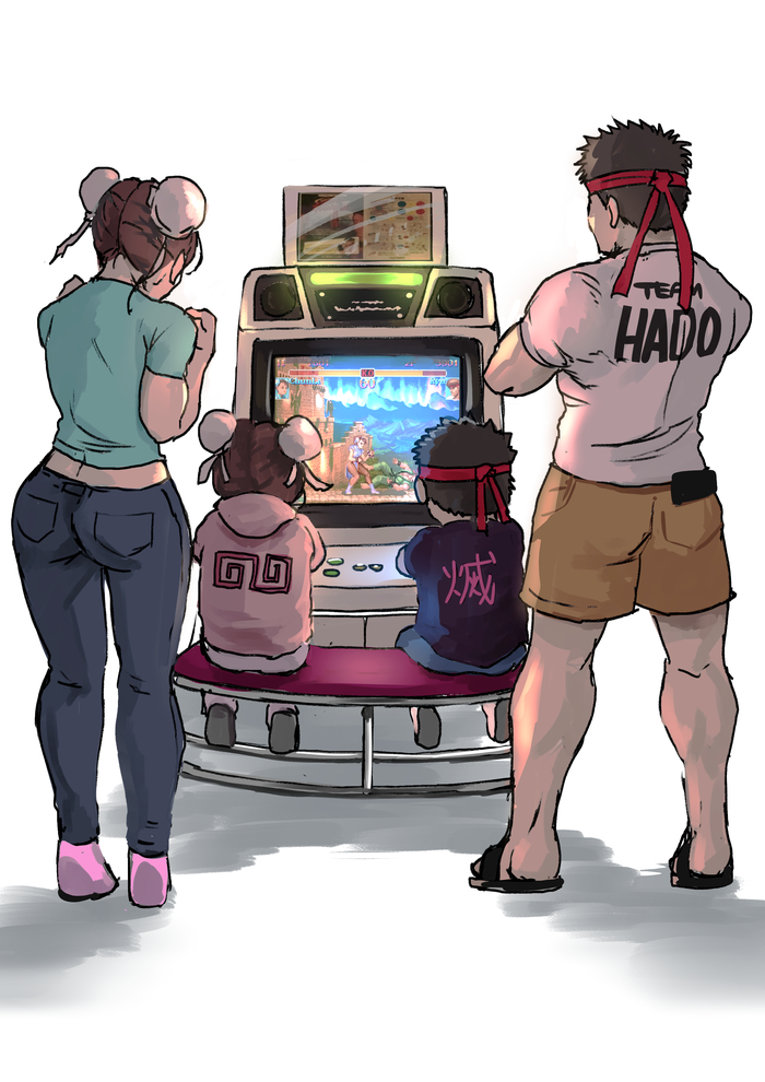   ?  , , Street Fighter, Chun-li, Ryu, Game Art