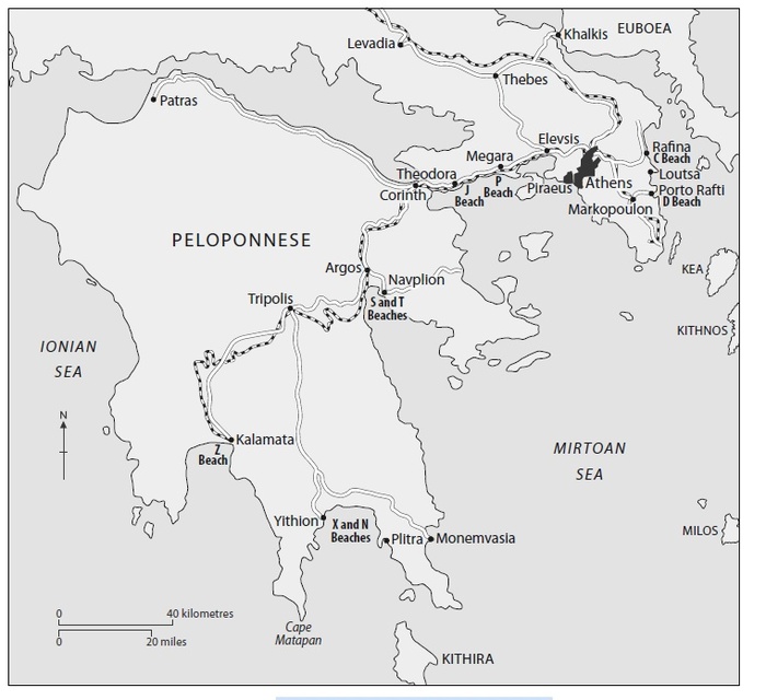 Точки эвакуации из Греции