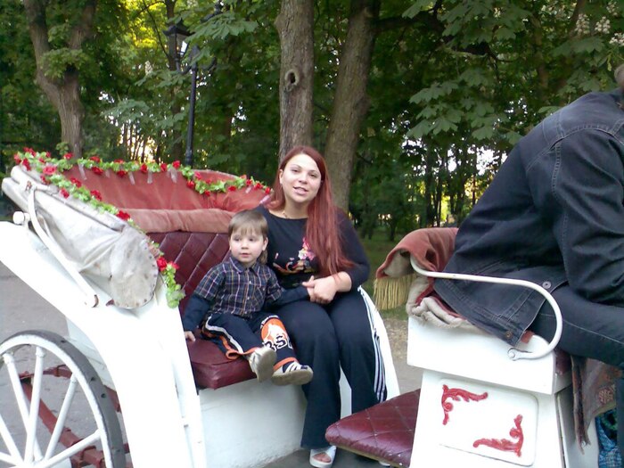 Я с мамой в парке Шевченко