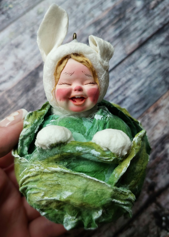 Ватная игрушка "Капустенок"