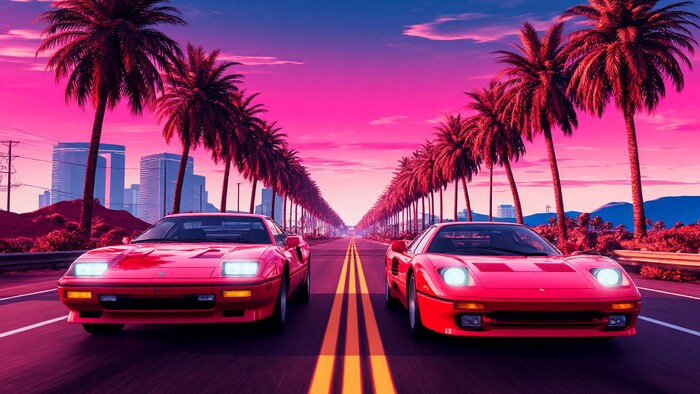 #endline  ,  , Retrowave,    , 