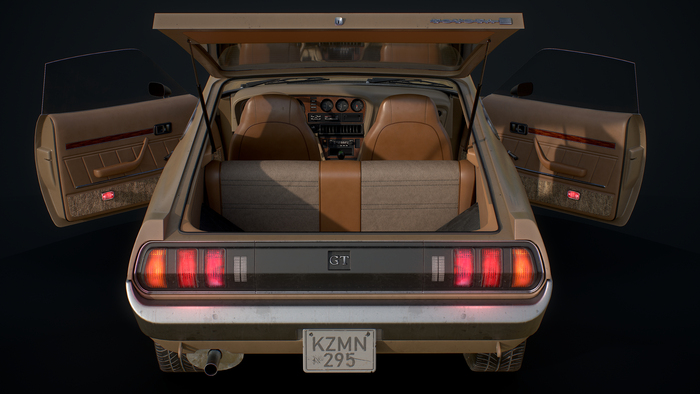 Toyota Celica 1976 3D, 3ds Max, Gamedev, Toyota Celica, 3D , Substance painter, , , 