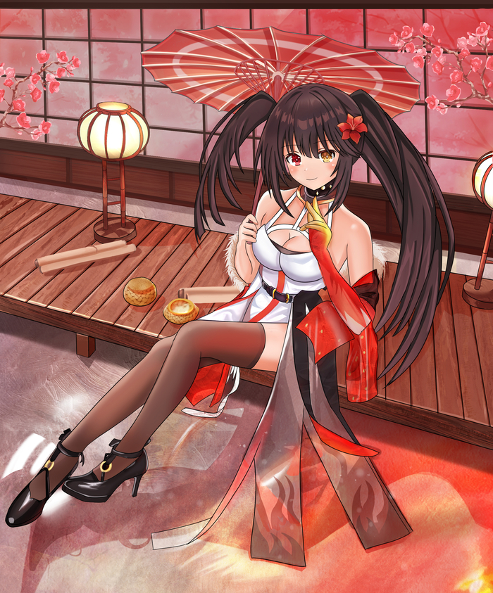  Anime Art, , Date a Live, Kurumi Tokisaki, Pixiv, , , 