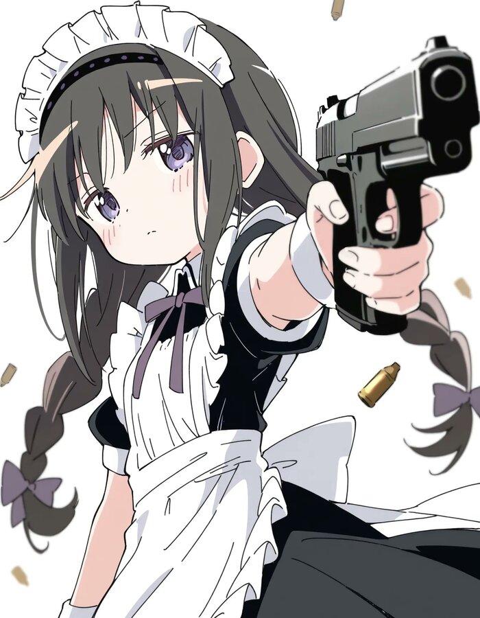       (    ) , Anime Art, , Loli, Akemi Homura, Mahou Shoujo Madoka Magica