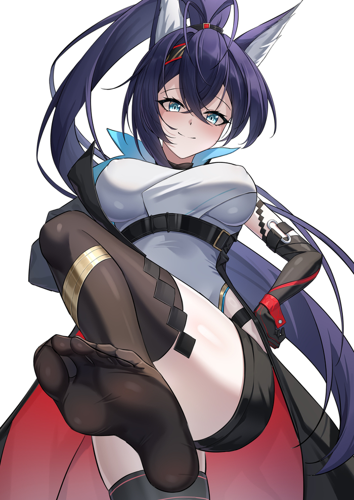 ,    , Anime Art, Arknights, Blaze, Animal Ears, , 