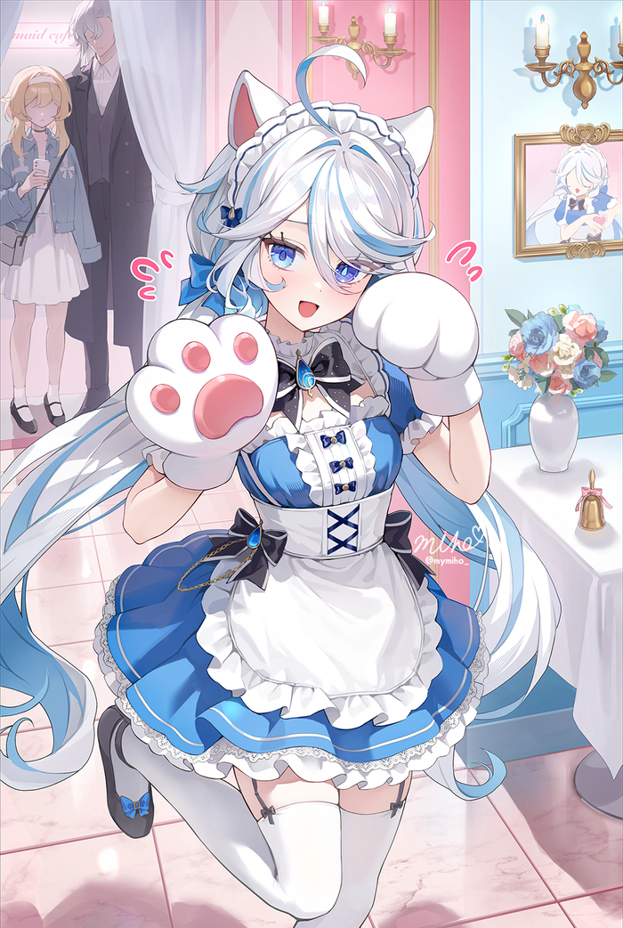   Pixiv, , Anime Art, Furina (Genshin Impact), Genshin Impact, Lumine (Genshin Impact), Neuvillette (Genshin Impact)