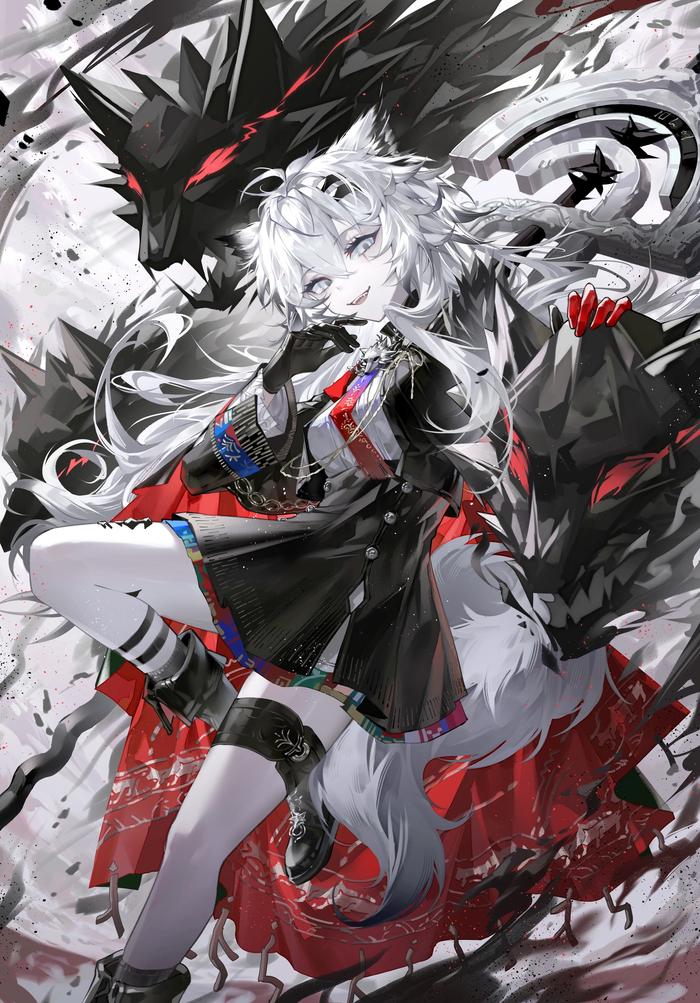  , Anime Art, Animal Ears, Arknights, Lappland, 