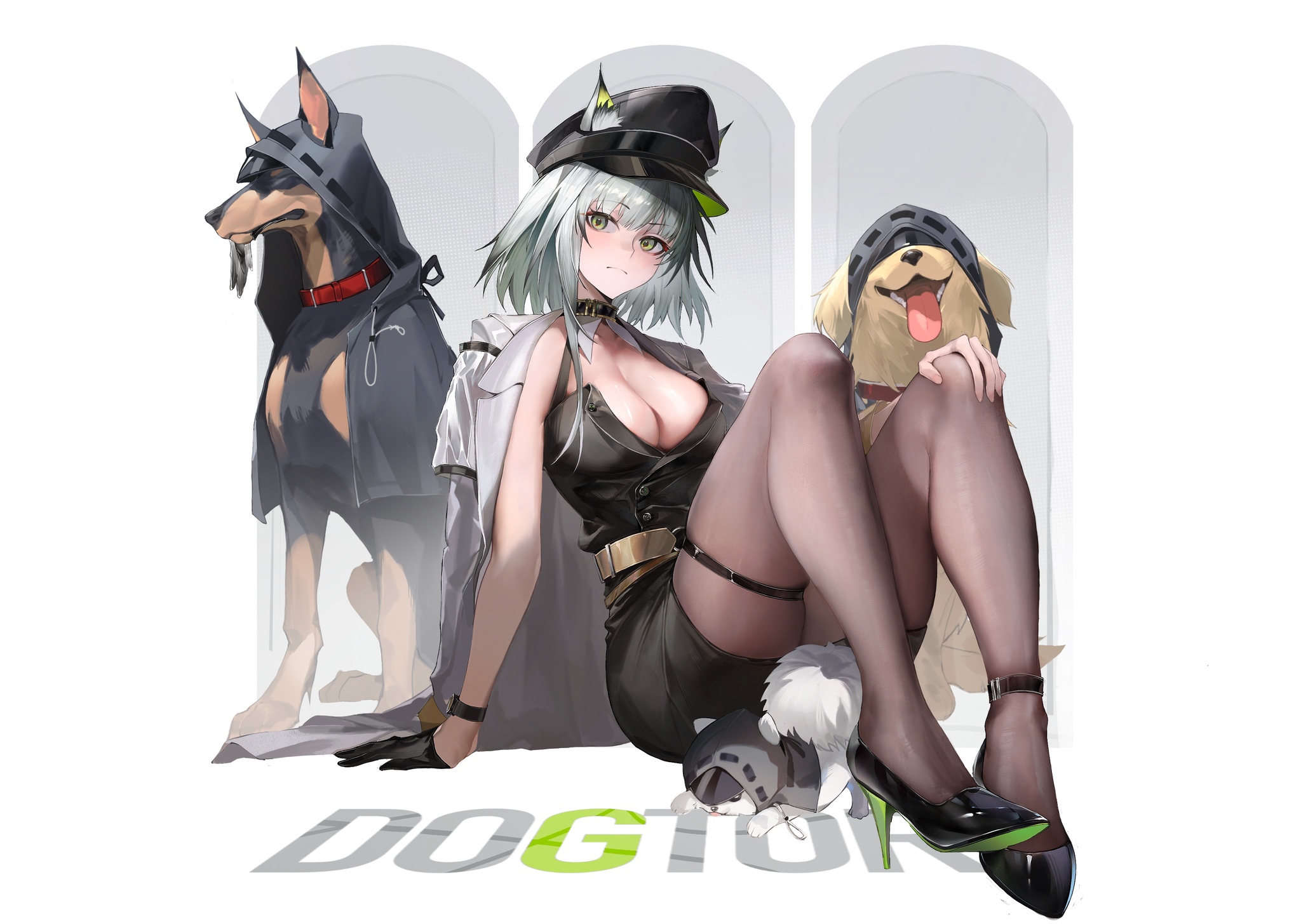 DOGTOR - Арт, Anime Art, Аниме, Arknights, Doctor (Arknights), Kaltsit, Animal Ears, Tabayashi