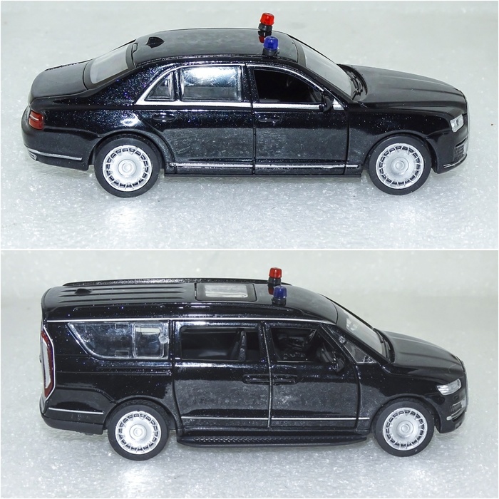 Рис. 6. Модели автомобилей Аурус «Сенат» и Аурус «Арсенал» от «Технопарк» (вид справа)