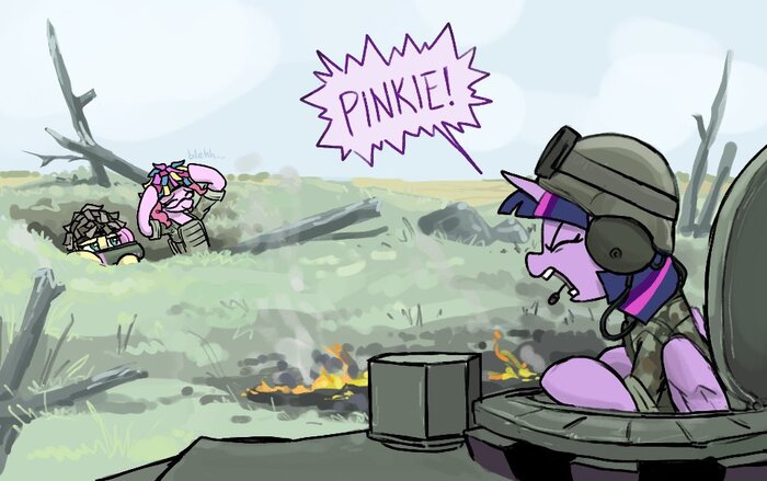  My Little Pony, Ponyart, Twilight Sparkle, Pinkie Pie, Plunger