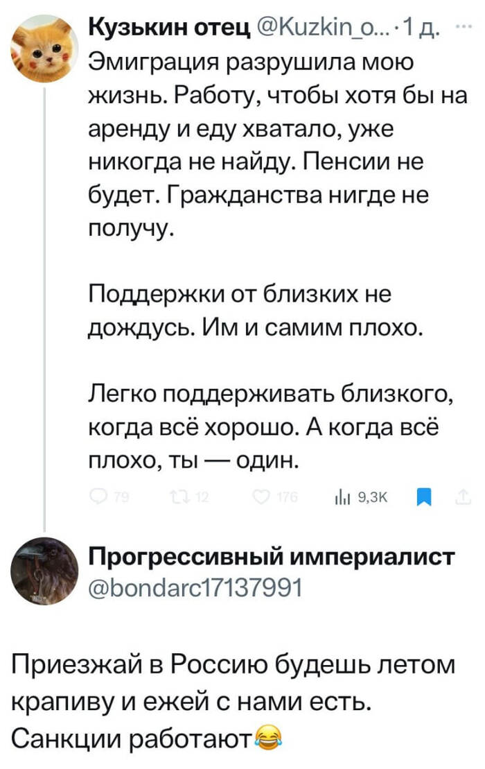 Сложности эмигрантов
