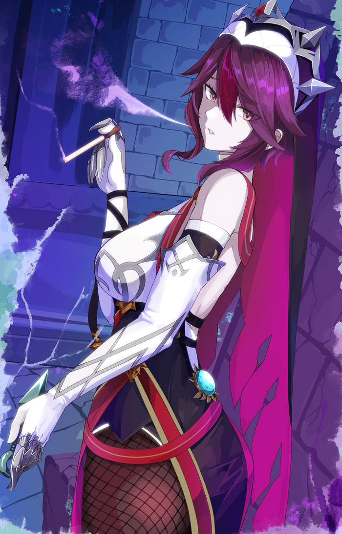  , Anime Art, Pixiv, Genshin Impact, Rosaria (Genshin Impact)