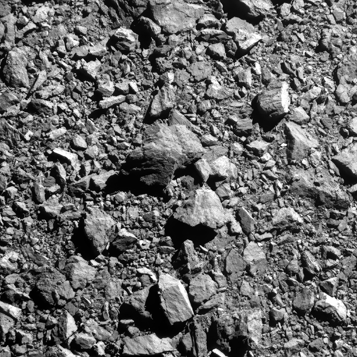 Детальный снимок каменистой поверхности Диморфа.