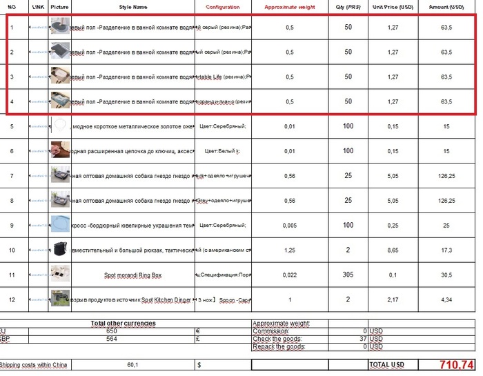 Коврики 50*80 см на подложке из резины
