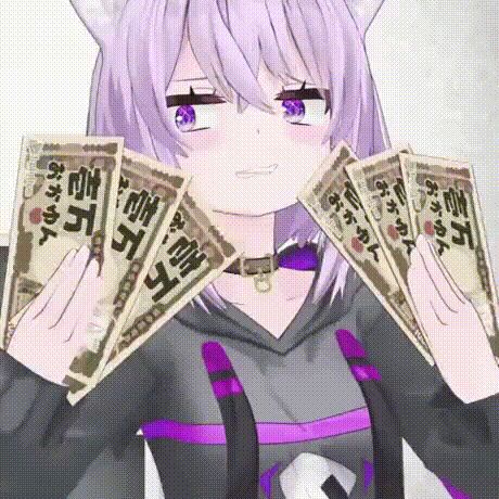 Nekomata Okayu , Anime Art, Hololive, Nekomata Okayu, , Animal Ears, , ,  , 