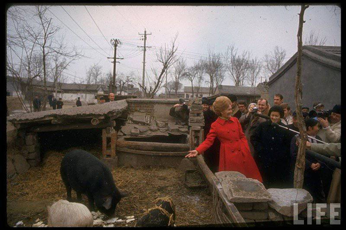 Супруга Никсона в Пекине, 1972.