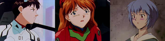 Решительный Синдзи. Неуверенная Аска. Тронутая Рей.