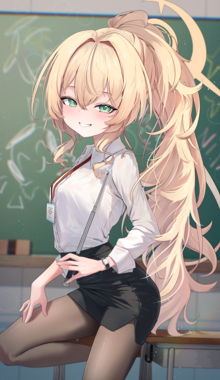 Professor NiyaNiya , Anime Art, Loli, Blue Archive, Professor Niyaniya