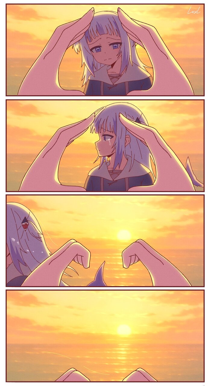 ... Anime Art, , Gawr Gura, Hololive, Virtual YouTuber, 