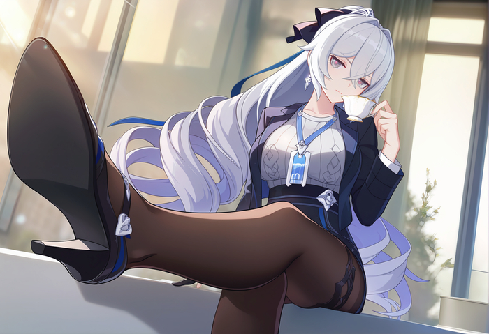    Anime Art, , Honkai Impact, Bronya Zaychik, Office lady,  , 