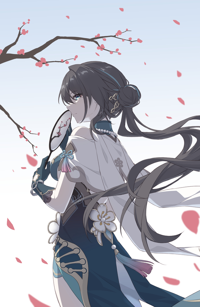  Anime Art, , Pixiv, Honkai: Star Rail, Ruan Mei (Honkai: Star Rail)