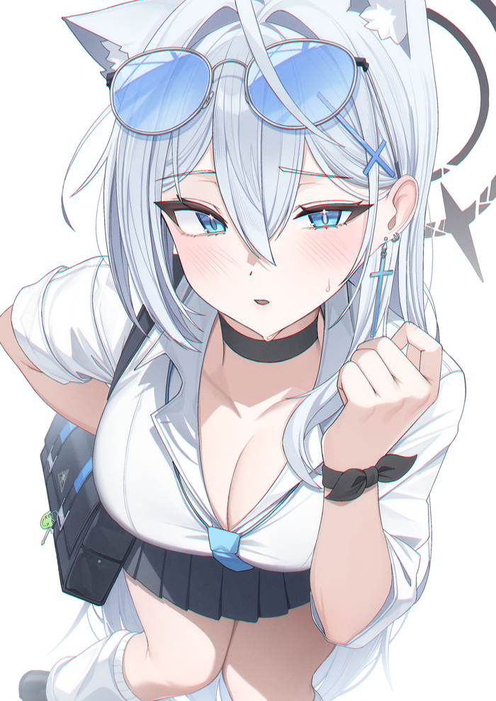 Terror Anime Art, , Blue Archive, Shiroko Terror, Animal Ears, Pang-yo
