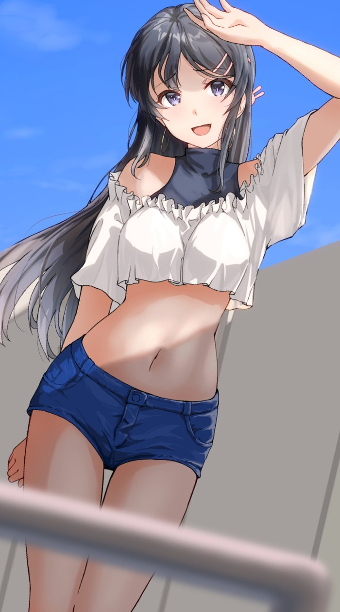Mai Anime Art, , Rascal Does Not Dream of Bunny Girl Senpai, Mai Sakurajima, Pixiv, , , 