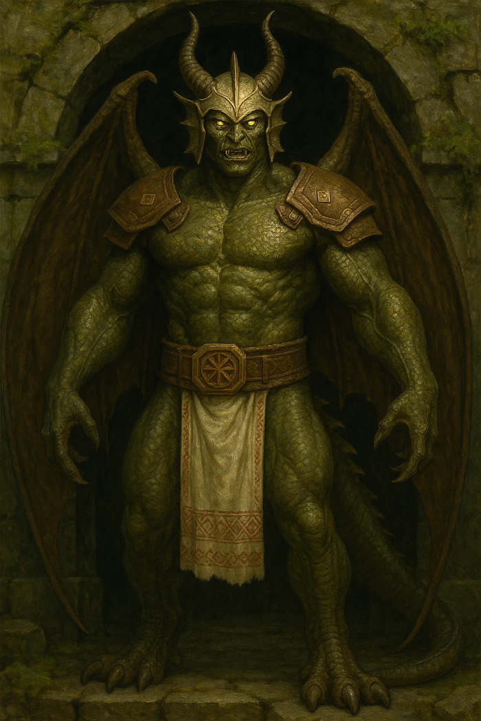 Онага (так как персонаж древний, в оформлении использовал славянские элементы, а не русские)