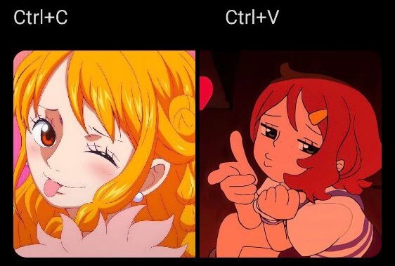 Ctrl+C vs Ctrl+V ,  , , , One Piece, Nami