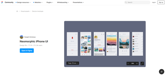   -  iOS  (Figma Community)